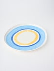 Salt&Pepper Paradiso Round Platter, 32cm, Blue & Yellow product photo