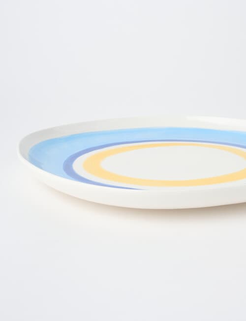 Salt&Pepper Paradiso Round Platter, 32cm, Blue & Yellow product photo View 03 L