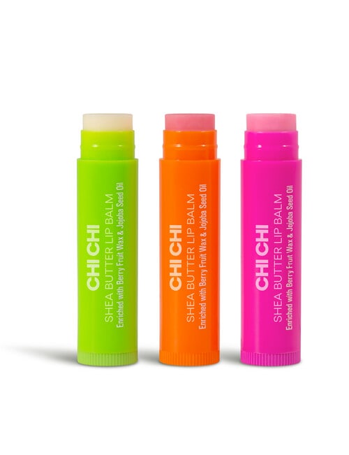 Chi Chi Shea Butter Lip Balm Trio, Tropicana product photo View 02 L