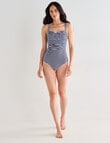 Zest Resort Stripe Molly Swimsuit, Navy & White product photo View 03 S