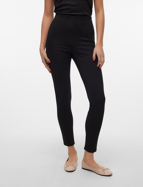 Vero Moda Augusta Slim Pant, Black product photo View 03 L