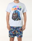 Licensed Star Wars Rainbow Dark Side PJ Set, Blue product photo