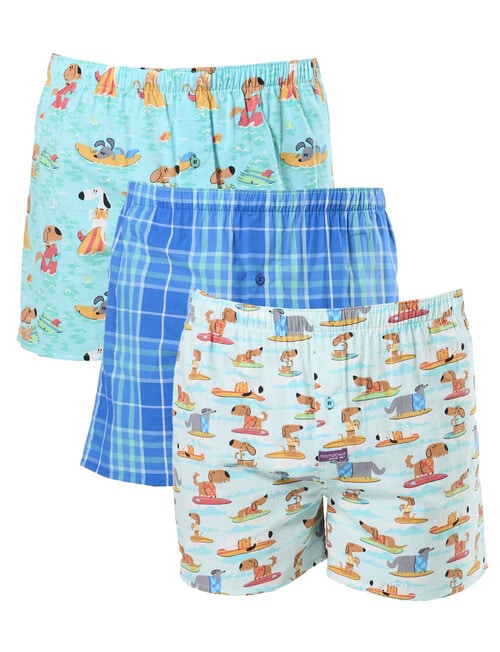 Mitch Dowd Hound Waves Cotton Boxer, 3-Pack, Assorted product photo