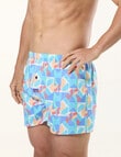 Mitch Dowd Shapes Cotton Boxer Short, Blue product photo View 03 S