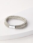 Harlow Double Layer Sparkle Bracelet, Silver Tone product photo