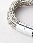 Harlow Double Layer Sparkle Bracelet, Silver Tone product photo View 03 S