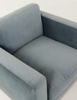 LUCA Furniture Verona Fabric Chair, Velvet Blue product photo View 05 S