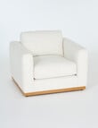 LUCA Furniture Verona Fabric Chair, Pearl product photo