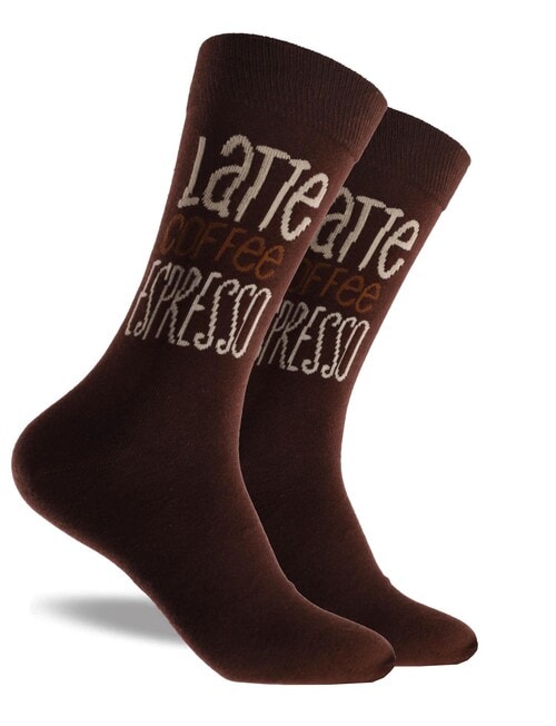 Mitch Dowd Latte Cotton-blend Crew Sock, 3-Pack, Brown product photo View 04 L