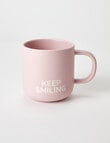 Amy Piper Keep Smiling Noa Mug, 450ml, Pink product photo