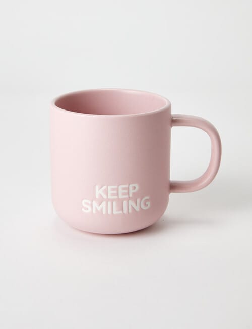 Amy Piper Keep Smiling Noa Mug, 450ml, Pink product photo