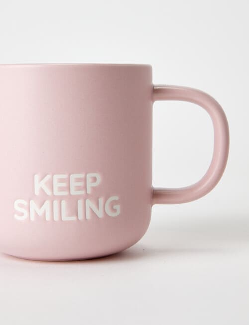 Amy Piper Keep Smiling Noa Mug, 450ml, Pink product photo View 02 L