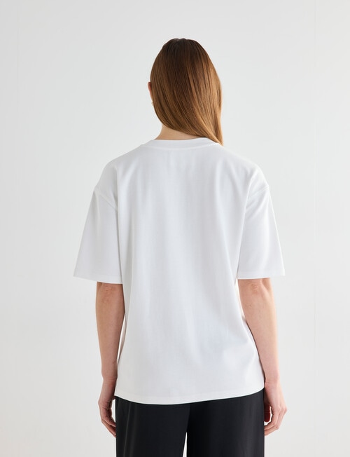 Mineral Boxy Short Sleeve Tee, Ivory product photo View 02 L