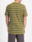 Champion Stripe Tee, Olive Green, White & Ground Green product photo View 03 S
