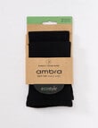 Ambra Bamboo SoftTop Light Anklet Hi, 2-Pack, Black product photo