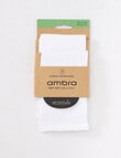 Ambra Bamboo SoftTop Light Anklet Hi, 2-Pack, White product photo
