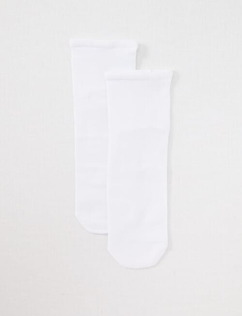 Ambra Bamboo SoftTop Light Anklet Hi, 2-Pack, White product photo View 02 L