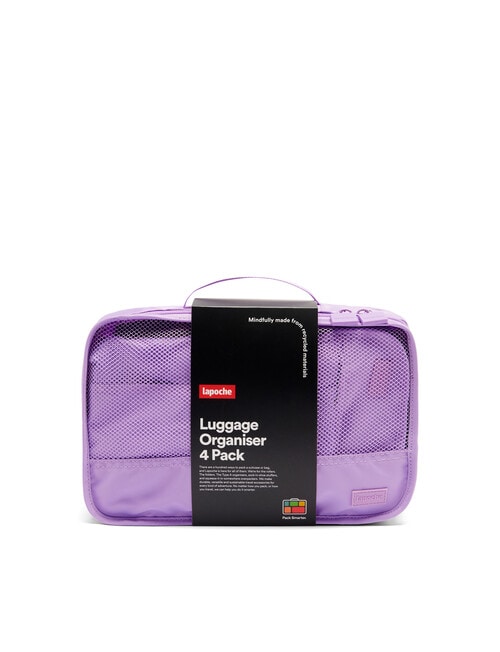 Lapoche Luggage Organiser, 4-Pack, Lilac product photo View 02 L