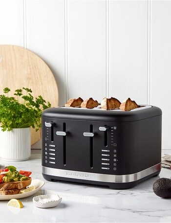 KitchenAid 4 Slice Toaster, Matte Black product photo