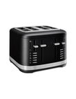 KitchenAid KMT4109 4 Slice Toaster, Matte Black product photo View 02 S