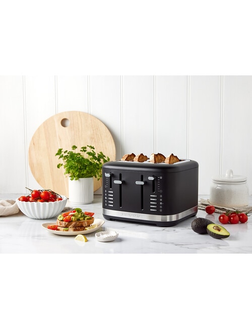 KitchenAid 4 Slice Toaster, Matte Black product photo View 02 L