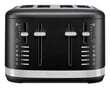 KitchenAid 4 Slice Toaster, Matte Black product photo View 03 S