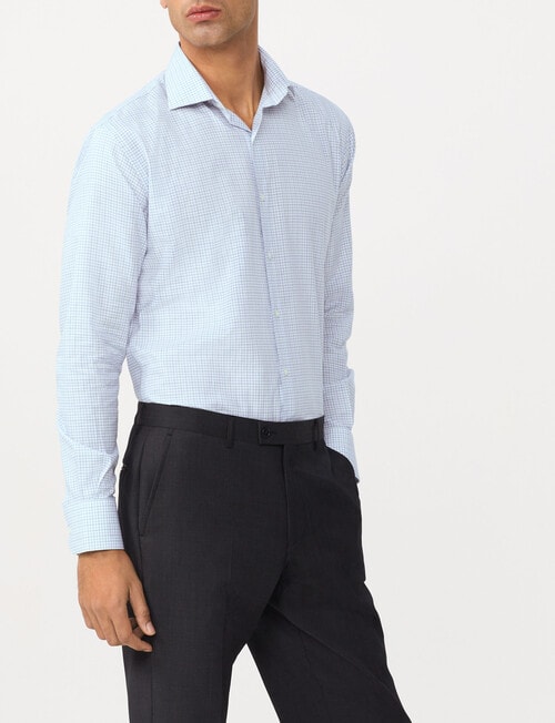 Van Heusen Tailored Fit Small Check Shirt , Green product photo