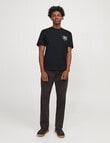 Jack & Jones Tampa Back Print T-Shirt, Black product photo View 03 S