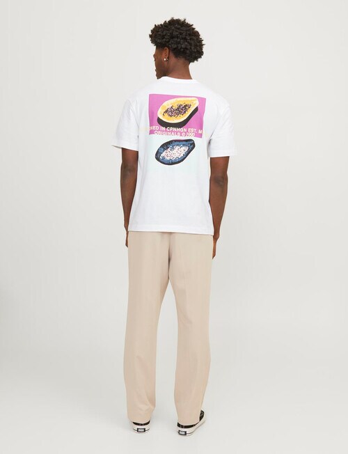 Jack & Jones Tampa Back Print T-Shirt, White product photo View 02 L