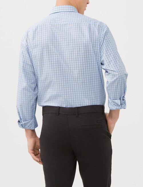 Van Heusen Classic Fit Gingham Check Shirt, Sky product photo View 04 L