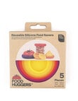 Food Hugger Reusale Silicone Food Savers, Set of 5 product photo