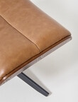 LUCA Furniture Jackson Leather Footstool, Bark product photo View 04 S