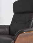 LUCA Furniture Jackson Leather Swivel Recliner Chair, Ash product photo View 04 S