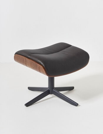 LUCA Furniture Jackson Leather Footstool, Ash product photo