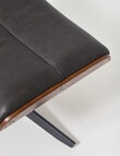 LUCA Furniture Jackson Leather Footstool, Ash product photo View 04 S