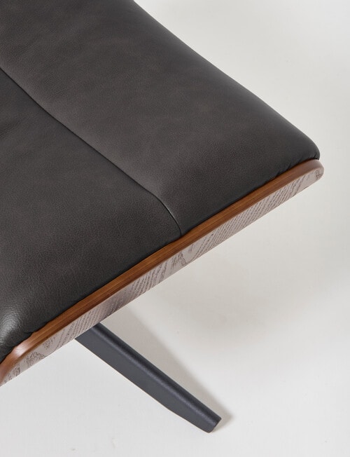 LUCA Furniture Jackson Leather Footstool, Ash product photo View 04 L