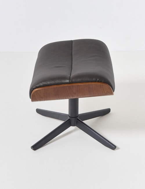 LUCA Furniture Jackson Leather Footstool, Ash product photo View 05 L