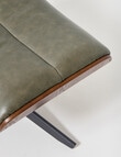 LUCA Furniture Jackson Leather Footstool, Green product photo View 04 S