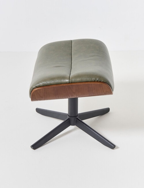 LUCA Furniture Jackson Leather Footstool, Green product photo View 05 L