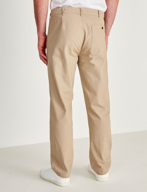 Gasoline Pleat Wide Leg Chino, Tan product photo View 02 L