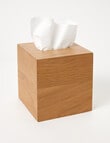 Domani Linari Oak Tissue Box Cover, Square product photo View 03 S