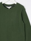 Mac & Ellie Waffle Long Sleeve Tee, Olive product photo View 02 S