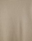 Mac & Ellie Long Waffle Tee, Stone product photo View 02 S