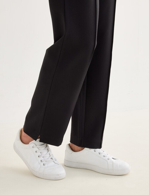 Ella J Ponte Straight Leg Pant, Black product photo View 06 L