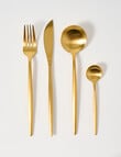 Amy Piper Austen Cutlery Set, 16-Pieces, Gold Tone product photo View 02 S