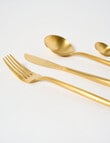 Amy Piper Austen Cutlery Set, 16-Pieces, Gold Tone product photo View 03 S
