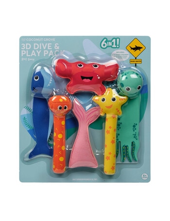 Coconut Grove 3D Dive & Play Pack Reef Gang, 6-Pack product photo
