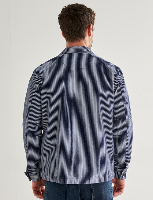 Gasoline Railway Stripe Jacket, Slate product photo View 02 L