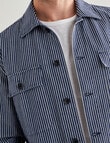 Gasoline Railway Stripe Jacket, Slate product photo View 04 S