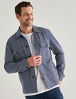 Gasoline Railway Stripe Jacket, Slate product photo View 05 S